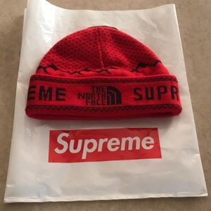 North Face Supreme beanie.